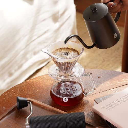 Timemore Coffee Dripper, 1-2 Cups, Pour Over Coffee Maker, Reusable Coffee Filter Cup, Pour Over Coffee Dripper Safe Bpa Free Plastic Includes 10 Paper Filters #TOP5