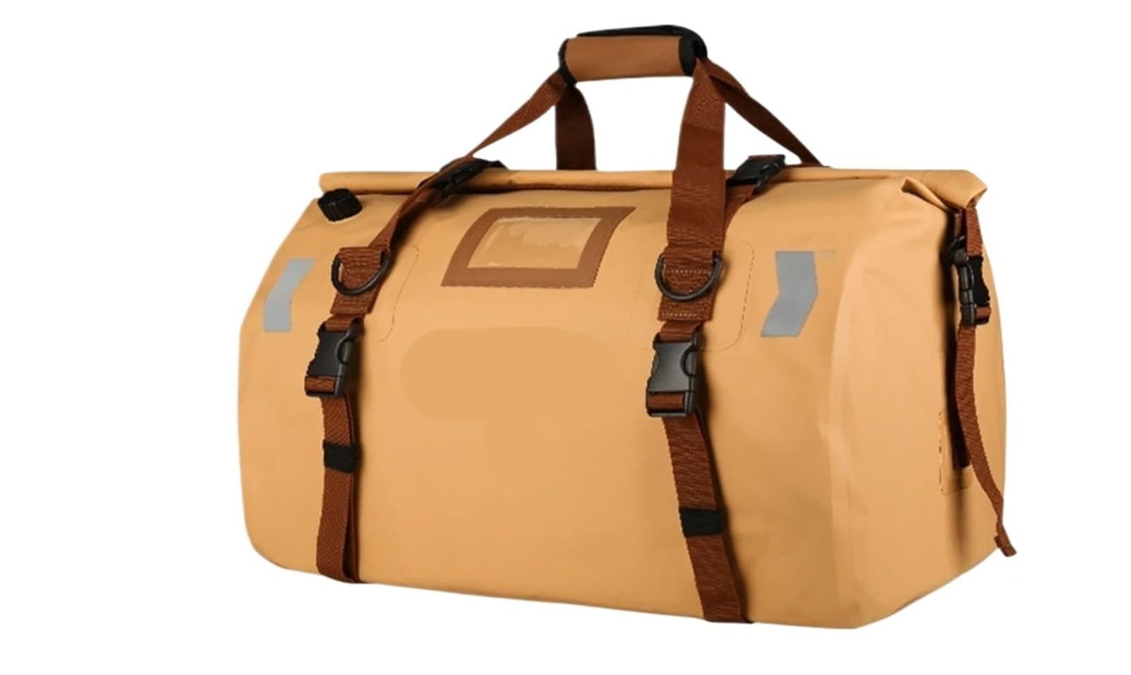 torba na siodełko motocyklowe Uniwersalna Torba Motocyklowa Dry Bag Duffle Bag, Torba Na Tył Motocykla, Torba Na Tylne Siedzenie, Torba Na Kółkach, Torba Podróżna Na Kemping(66L-Brown)