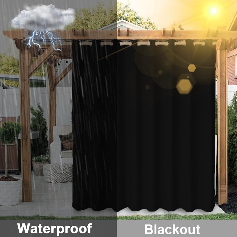 Cortina opaca para exteriores e interiores ideal para porches y salones 4