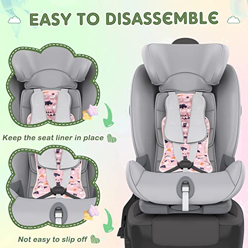 Image of Pinkunn 2 Pcs Gel Car Seat Cooling Pad for Baby Summer Breathable Ice Cushion Multifunctional Ice Stroller Cooler Mat for Stroller Baby Dining Chair Child Safety Seat(Bright Color,Forest)