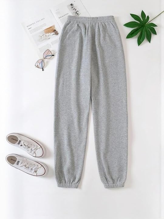 Image of Women?s Relaxed Fit Black Track Joggers ? High Waist with Pockets for Sporty & Casual Look