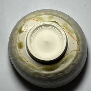 Amazon.co.jp: 九谷光仙窯 三代『利岡光仙』造 高麗釉茶碗 自銘