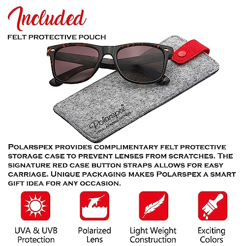 image for PolarSpex Polarized Sunglasses for Men and Women – UV Protection, Du