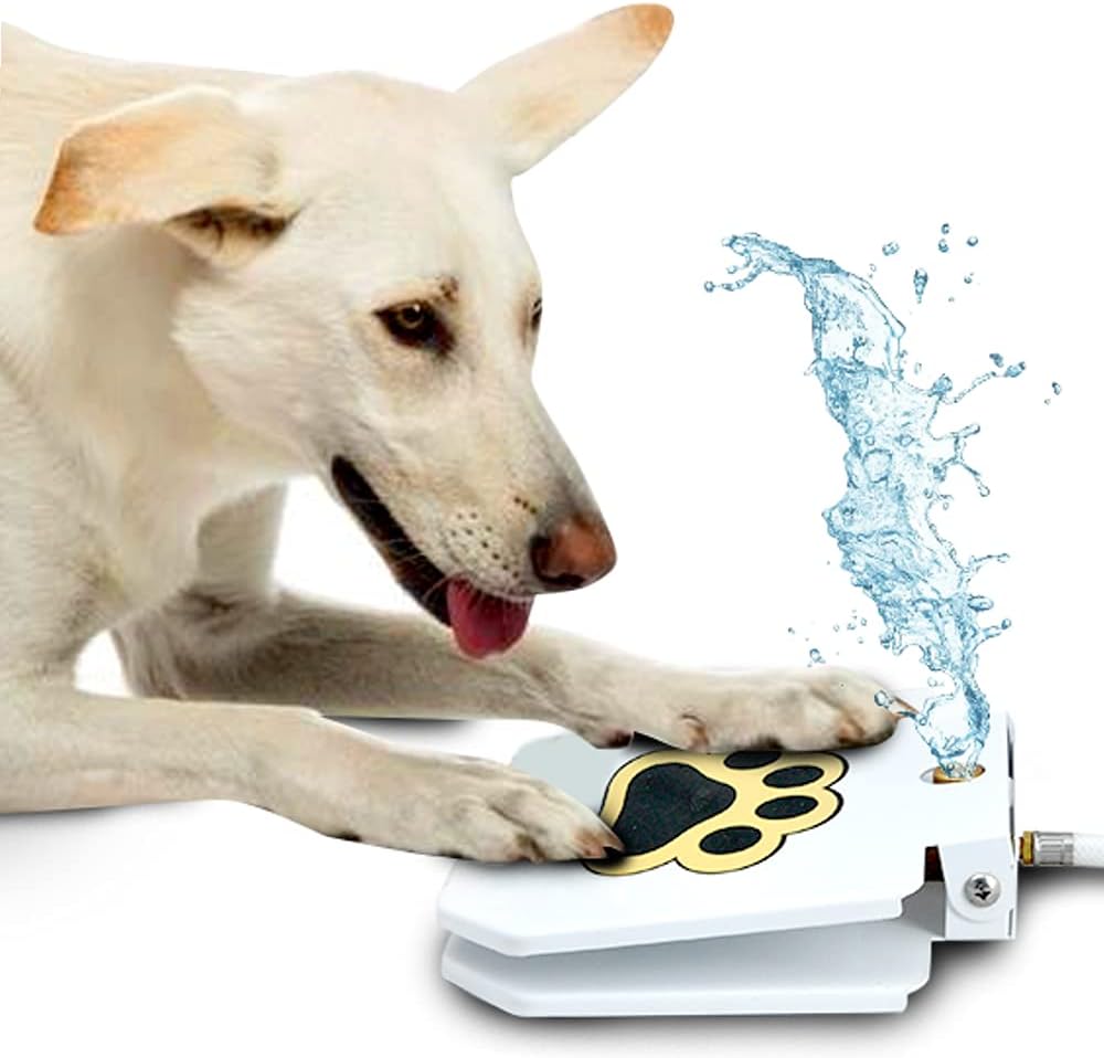 Pet Supplies Dog Outdoor Fountain Step On, Paw Activated Drinking Pet