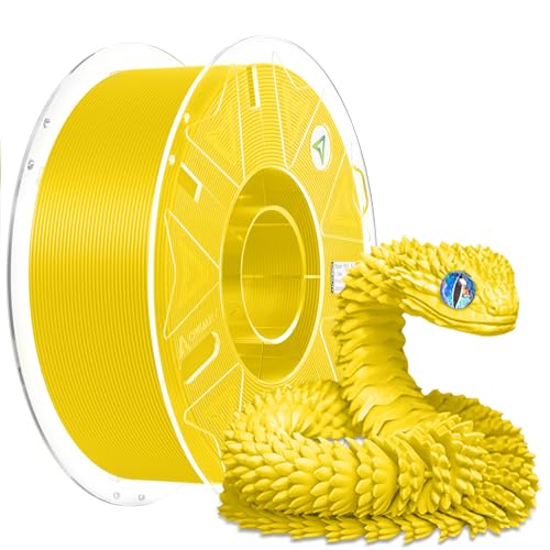 Image of 2025 Official RFID Creality Hyper PLA RFID Filament 1.75mm for K2 Plus Combo, High Speed 30-600mm /s 3D Printer Filament, 1kg(2.2lbs) /Spool Hyper PLA RFID Support CFS, for Most 3D Printers Yellow