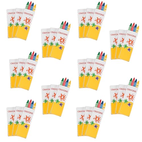 Fun Express Bulk 288 Boxes of 4-Color Crayons