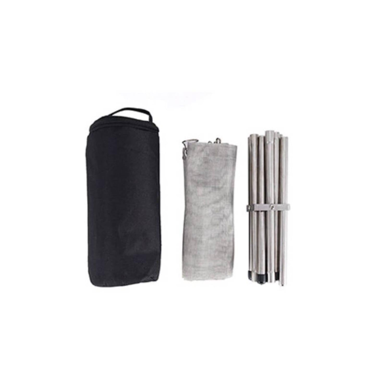 Stainless Steel Fire Rack with Mesh Grill Portable Campfire Grill with Storage Bag Compact Foldable Fire Fire Ring Lightweight for Campers, Hikers, Backpackers, Camping, Outdoor Cooking, Backyard, M-image-36
