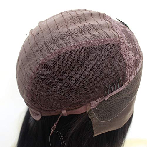 Perruque synthétique bouclée noir naturel avec cheveux de bébé - 7