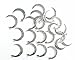 YYaaloa 25pcs Alloy Moon Style Charms Pendant for Crafting, Jewelry Making Accessory