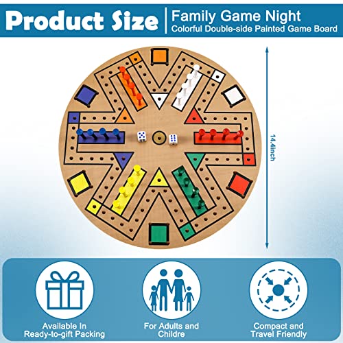 Juego de Mesa Fast Track madera para 3-6 jugadores miniatura 2