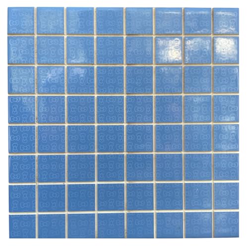 piastrella mattonella decoro mosaico blu 20 x 20 cm da rivestimento bagno, cucina, doccia, e molto altro, PREZZO RIFERITO A 1 SCATOLA 1 MQ! (25 pz) spedizione Gratis!