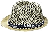 - Sombrero veraniego\n- Detalle cinta estampado étnico\n- Bicolor\n- Base en contraste