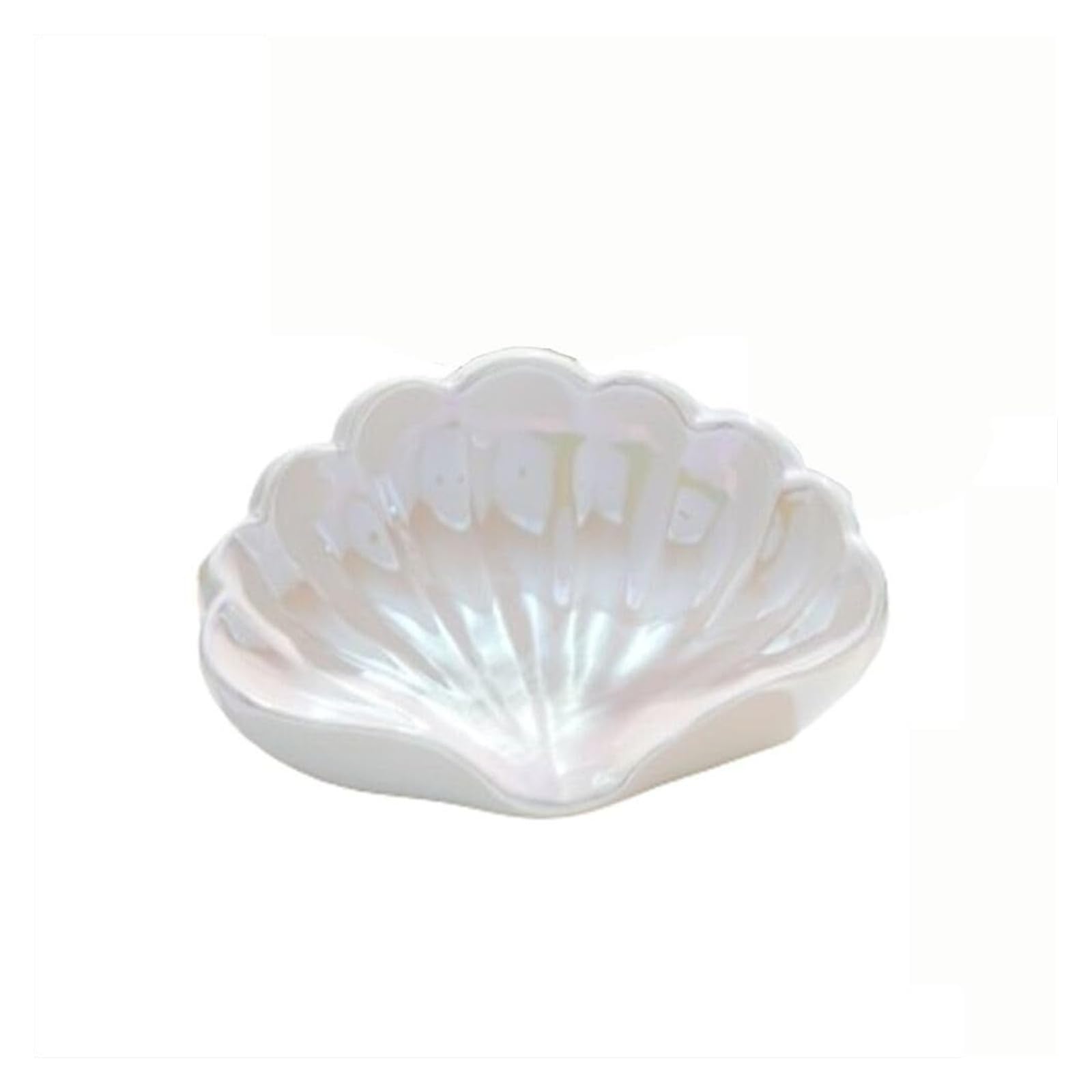 Qyleee White Holder For Shower Nonslip Ceramic Drain Tray Home Bath Soap Dish Stand For Kitchen(White)