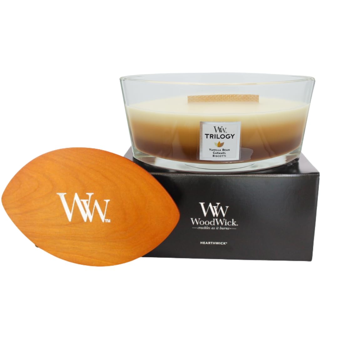 WoodWick ウッドウィック トリロジーハースウィック 1つで3つの香りを楽しむ キャンドル 焚き火の音がするキャンドル ギフト 女性 プレゼント 香り アロマ (カフェスイーツ) Amazon.co.jp: WoodWick ウッドウィック トリロジーハースウィック 1つ
