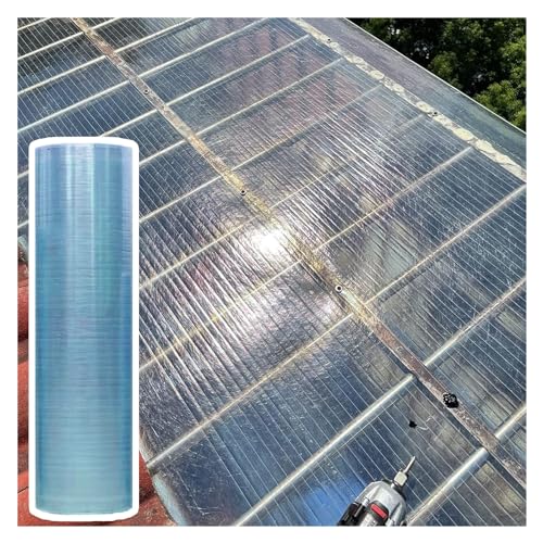 Polycarbonate Roofing Sheet Greenhouse Panels, Greenhouse Roof Covering UV Resistant Rainproof Plastic Roofing for Gardening, Farming, Sunroom, Chicen Coop ( Color : WxL , Size : 2.6x19.7ft(0.8x6m) )