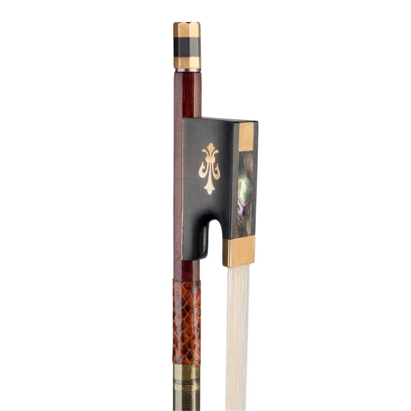 Archet De Violon Pour Pratique Archet De Violon Octogonal 4/4 En Bois Rouge Brésilien Avec Poignée En Ébène Et Bois D'amourette