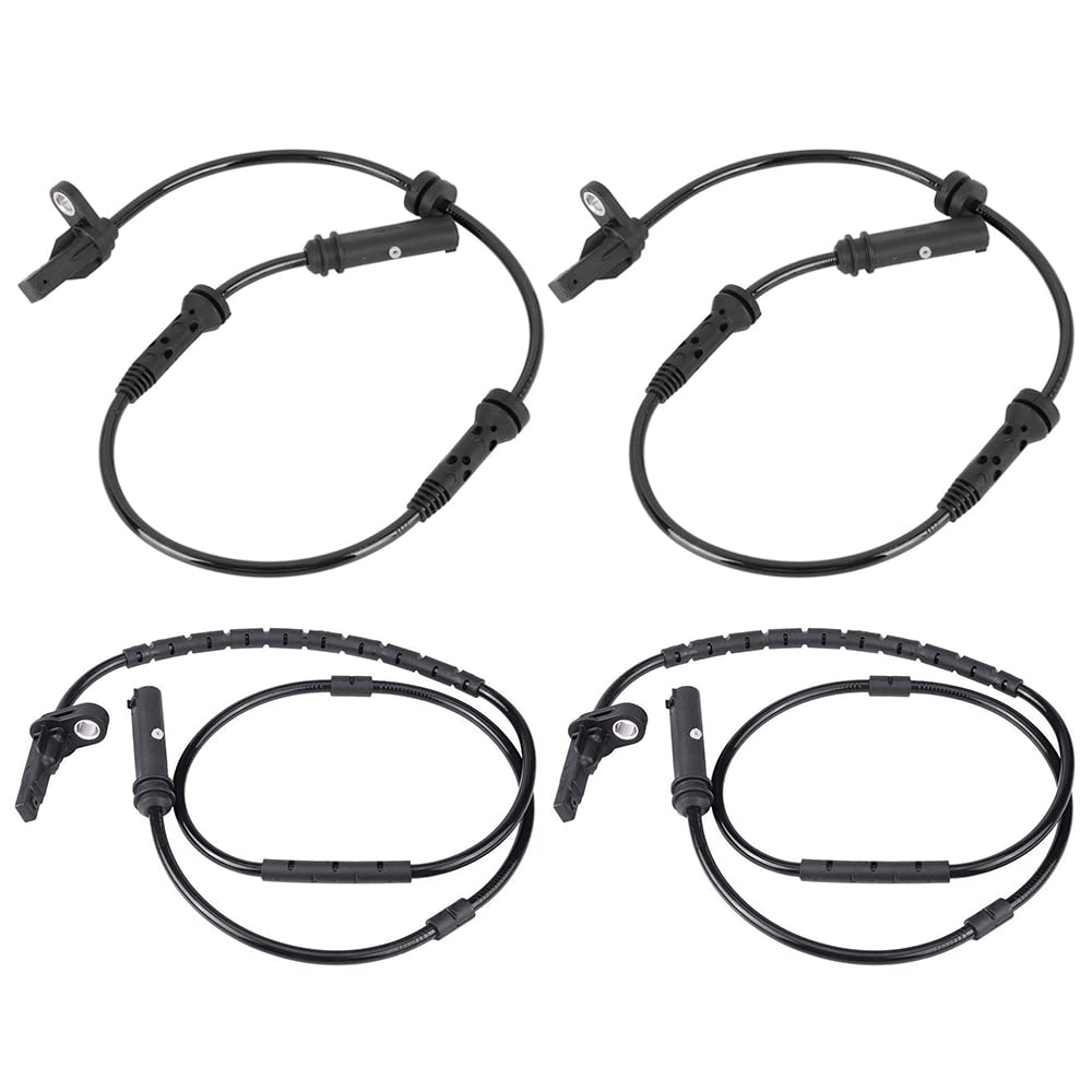 4 PCS Front and Rear L&R ABS Speed Sensor for BMW 2011-2021 M135 118i 220i 320i 328i 335i 428i 435i 440i Replace Number# 34526791225 34526884421 34526791223 34526884422