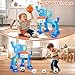 KIZZYEA Toys for 1 2 3 Years Old Boys Girls, Toddler Basketball Hoop & Soccer Goal, Montessori Toy, Interactive Musical Sports Toys with Light, Christmas Birthday Gifts for Baby Kids Age 12-18 Months
