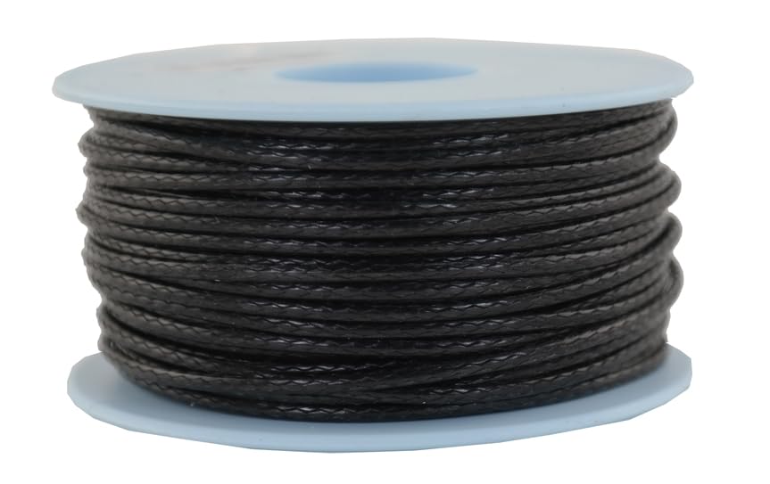 Gepotex Dyneema, corda intrecciata in Dyneema, diametro 2 mm, 30 m, colore nero, Ø 2mm