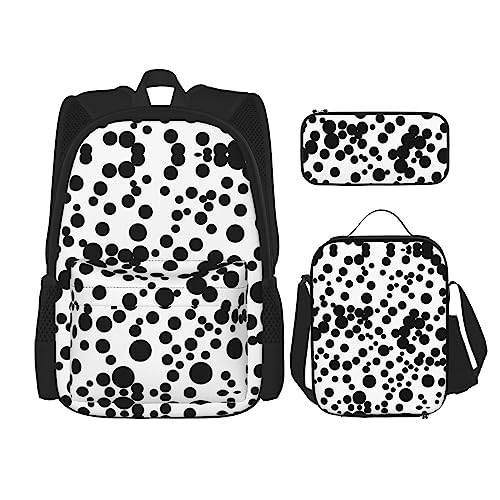 Sac à dos de voyage imprimé musical noir et blanc pour les cours et loisirs