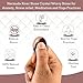 Narmada Shiva Lingam Worry Stones – Crystal Thumb Worry Stone for Anguish, Stress – Relaxing & Soothing Balance Stones for Meditation, Stress Relief – Healing Stones & Crystals for Men, Women