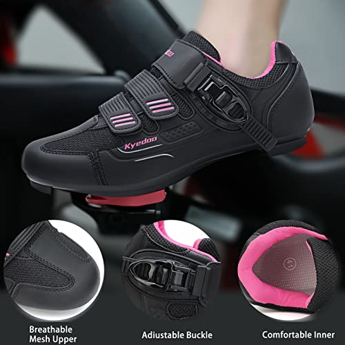 Kyedoo KYE X999 Womens Cycling Shoes Compatible With Peloton Bike Clip In Ladies Indoor Cycling Road Bike Riding Biking Shoes thumb #3