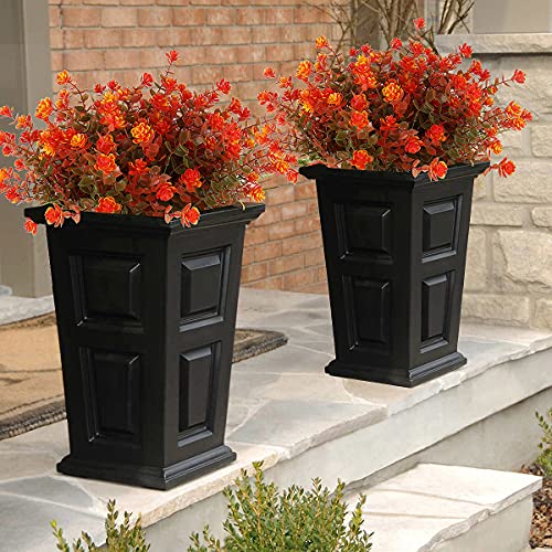 RECUTMS-8-Bundles-Artificial-Fall-Flowers-No-Fade-Faux-Autumn-Plants-Fake-Indoor-Outdoor-Greenery-Decorations-for-Thanksgiving-Christmas-Wedding-Party-Home-Garden-Fireplace-Decor-Green-Orange RECUTMS 8 Bundles Artificial Fall Flowers No Fade Faux Autumn Plants Fake Indoor Outdoor Greenery Decorations for Thanksgiving Christmas Wedding Party Home Garden Fireplace Decor Green Orange