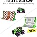 Monster Jam, Official Grave Digger Remote Control Monster Truck with Ramp, Small 1:64 Scale RC Cars Kids Toys for Boys and Girls Ages 3 4 5 6 and up
