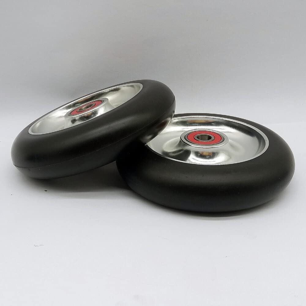 Ruote Monopattino Freestyle 2 pz 10. Ruote Scooter da 0mm Freestyle con mozzo in Lega ad Alta Elasticità PU. Cuscinetto 88a Ruote Ruote Monopattino Elettrico