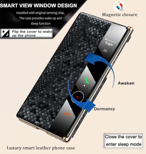 Étui pour Huawei Mate XT, coque cuir intelligent mince et robuste - 2