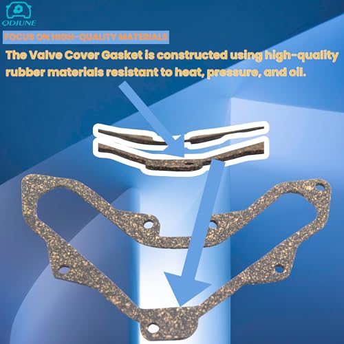 Image of 20 041 13-S Valve Cover Gasket -Compatible with Kohler Engines Parts 20-041-13-S, 2004113-S, 20-041-04S, 2004104S, 20 041 04-S, 475-006 -SV470 SV471 SV480 SV530 SV540 SV541 SV590 SV591 SV600, 4Pcs