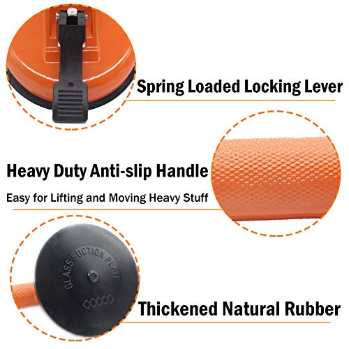 Floor Gap Fixer Tool for Laminate Floor Gap Repair Include Premium Quality Heavy Duty Aluminum Suction Cup and Fiberglass Handle White Rubber Mallet