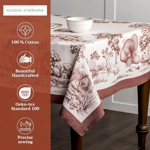 Maison d'Hermine Tischdecke, Rechteckig, 100% Baumwolle (220 cm x 160 cm) – Ansicht 2