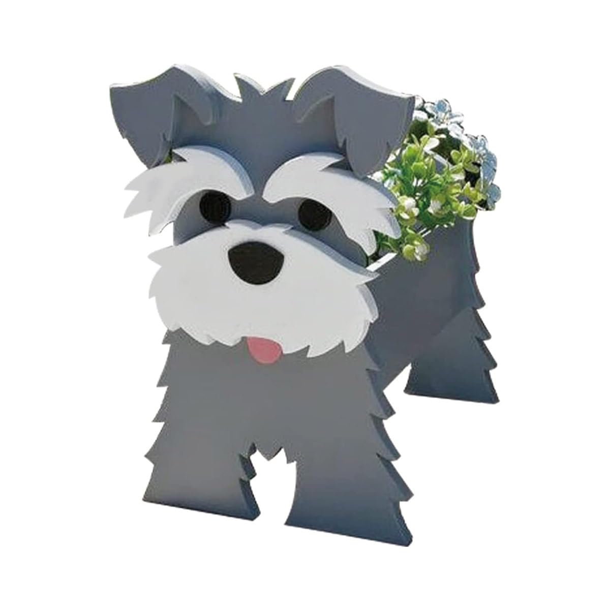 Cute Dog Planter Pot, Detachable PVC Animal Flower Pots for Succulents
