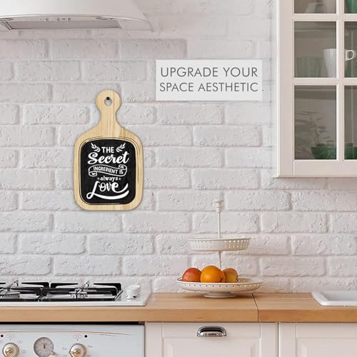 Image of Chaka Chaundh - Kitchen Plaque Quotes Wall Hanging Decor - Restaurant Quote Sign Boards Decor - Dining Quotes Sign Wall Plates Decor Items - Set of 6