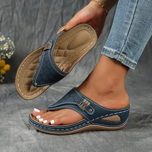Orthopedic Sandals for Women 2025 Womens Sandals Comfortable Dressy Arch Support Wedge Slippers Casual Flip Flops3