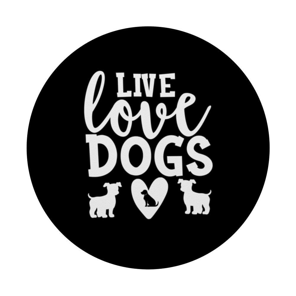 Love Rescue Live Rescue Pet Adoption Dog Shelter Foreve PopSockets Swappable PopGrip, Black - Image 3