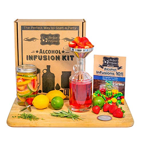 Perfect Pregame Alcohol Infusion Kit - Make Your Own Homemade Liquor Infusions Gift Set - Recipes For Vodka Tequila Rum And Gin Infusions - Great Gift Set #TOP1