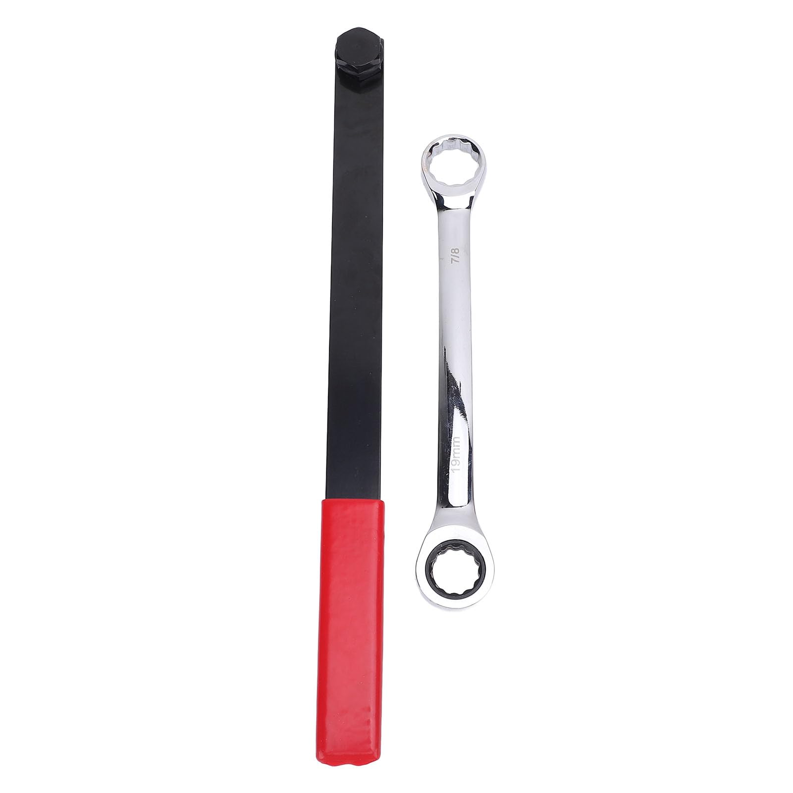 Kit Herramientas para Correas Serpentinas con Llave Trinquete, Adaptador Dado, Varilla Extensión Dado 6 Puntos, 15 Piezas Juego Herramientas Tensor Correa Serpentina Trinquete