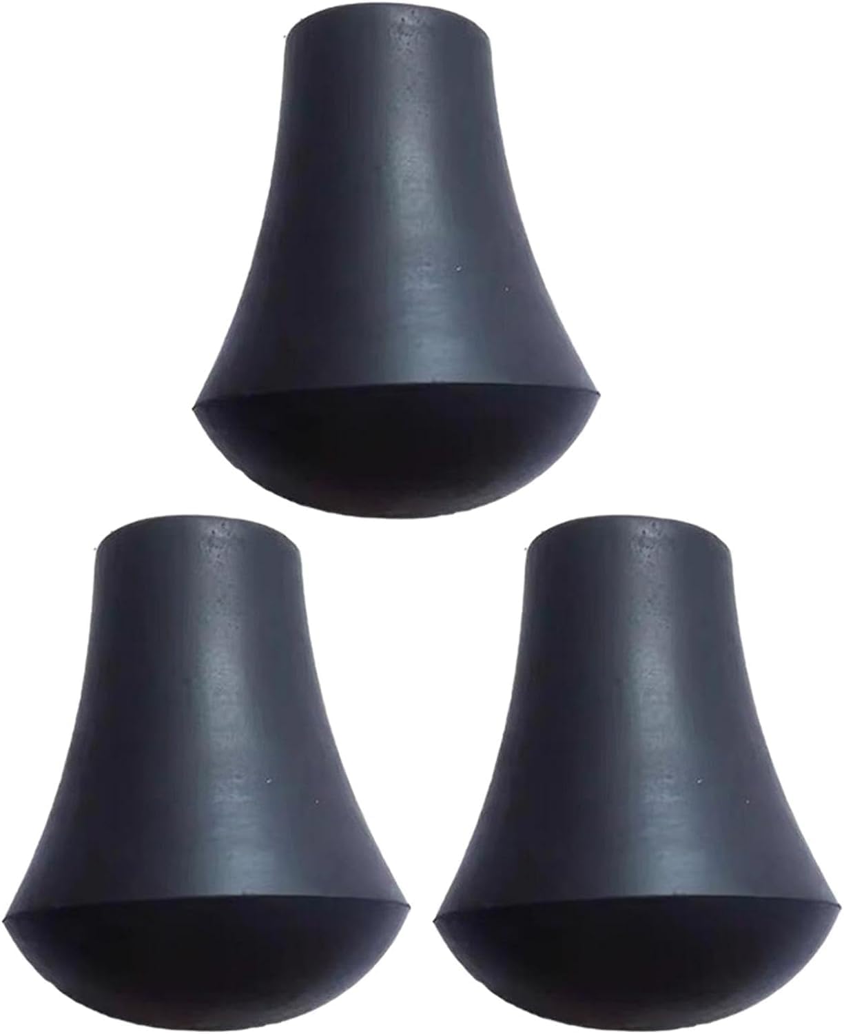 3 piezas de bases antideslizantes para patas de batería negras miniatura 1
