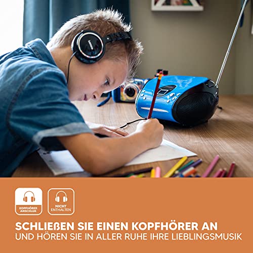 Lenco SCD-24 blau/schwarz