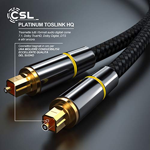 CSL - 3m Cavo Ottico Platinum toslink HQ Platinum