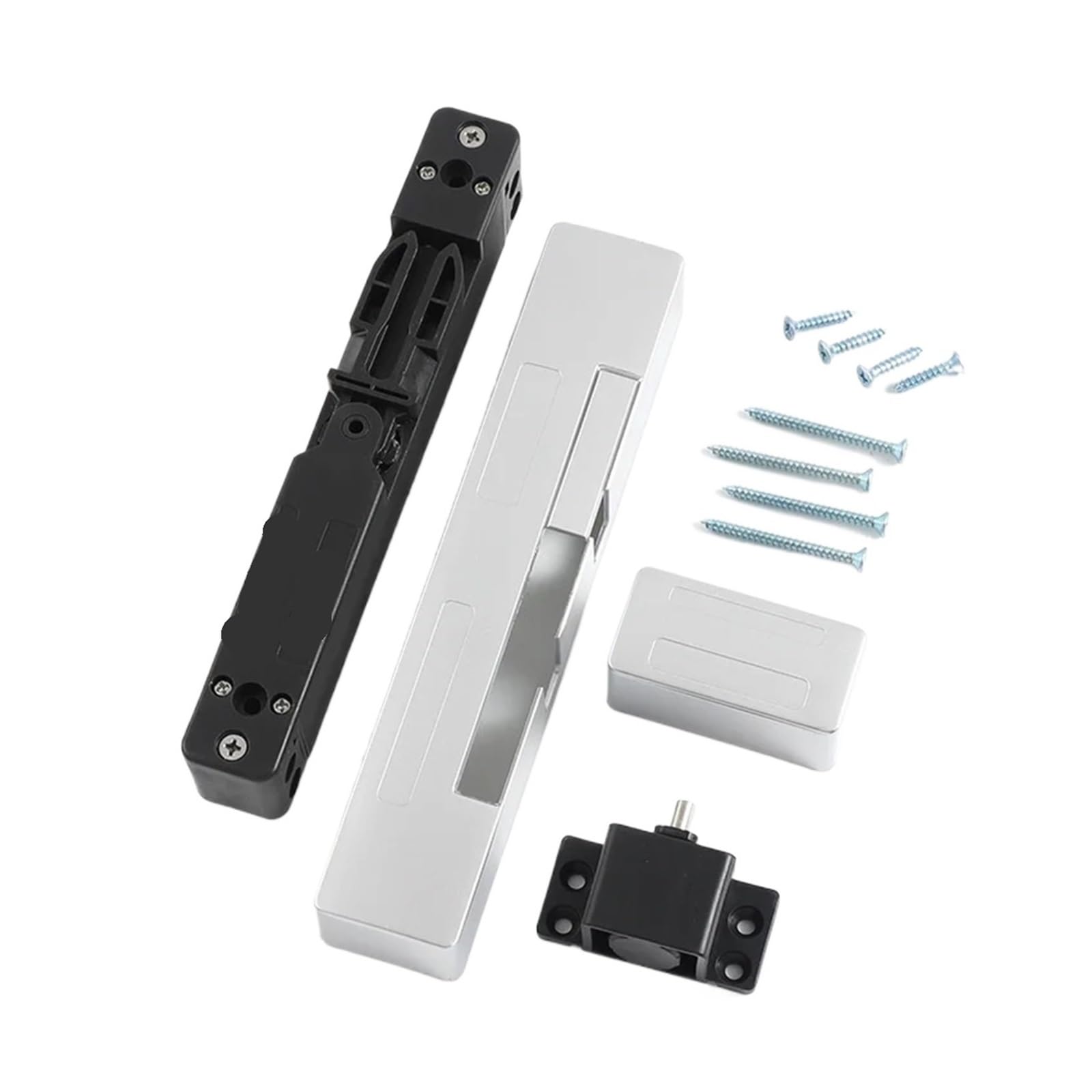 Door Closer, Damping Buffer Door Closer Flat Automatic Closing Silent Invisible Household Hydraulic Anti-Pinch,Commercial & Home Use(Expose Style)