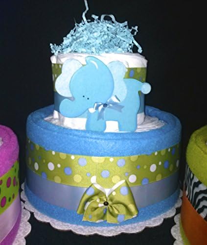 Elephant Diaper Cake Baby Shower Centerpiece or Gift By Little Kg Dreams
