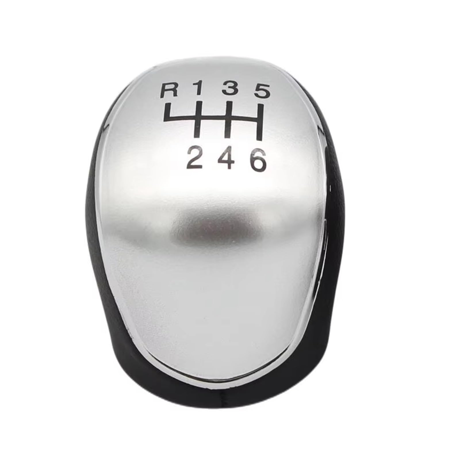 Xkoehxj 6 Speed Silver Knob Car Gear Shift Knob For Mondeo 4 Mk4 Iv 2007-2014 Car Gear Shift Knob Gaiter Boot Cover Dustptoof Case Collar Gearbox Boot Cover(6 Speed Silver Knob)