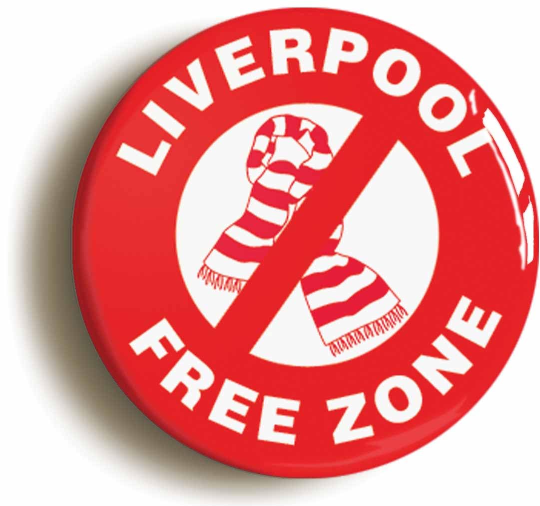 Liverpool Free Zone Fridge Magnet (Circular 2inch / 50mm diameter)