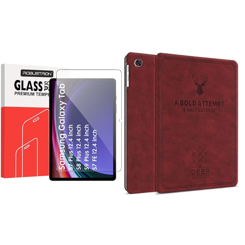 Robustrion Tempered Glass Screen Protector for Samsung Galaxy Tab S9 FE Plus / S9 Plus / S8 Plus/S (B0BNVYFYYY) Amazon Price History, Amazon Price Tracker