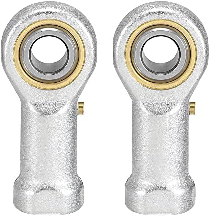 uxcell PHSB6 Rod End Bearings 3/8-inch Bore Pre-Lubricated Bearings 3/8-24 Female Thread Right Hand 2pcs