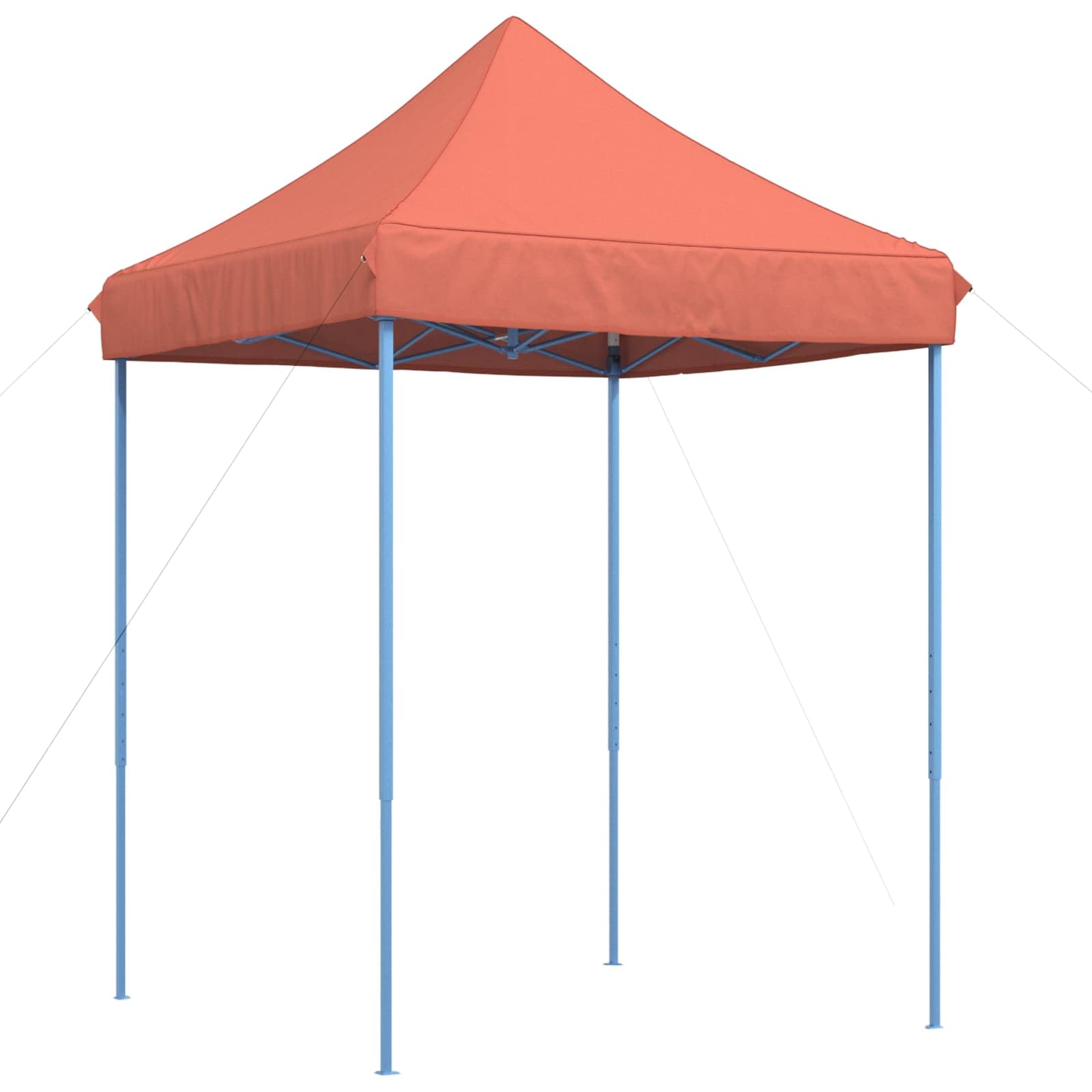 Tonnelle pliante 200 x 200 cm terre cuite réglable en hauteur pour jardin