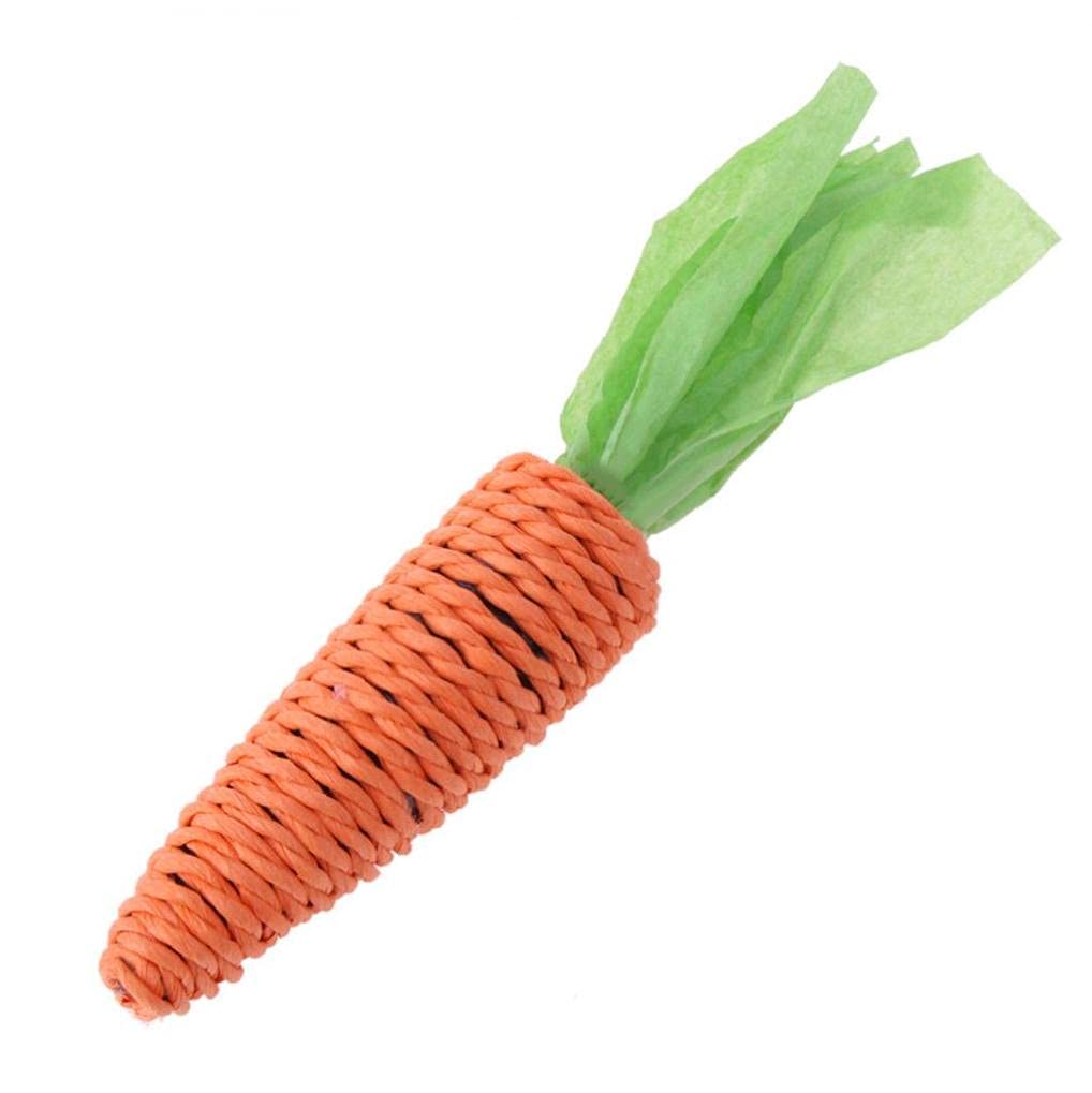 Tossper 3Pcs Pet Cat Toys Sisal Rope Bite Toy Funny Interactive Carrot Shaped Toy For Kitten Scratching Teething Grinding Chewing